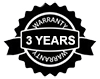 Three year warranty